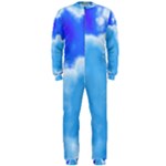 Powder Blue And Indigo Sky Pillow OnePiece Jumpsuit (Men) 