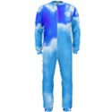 Powder Blue And Indigo Sky Pillow OnePiece Jumpsuit (Men)  View1