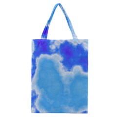 Powder Blue And Indigo Sky Pillow Classic Tote Bag by TRENDYcouture