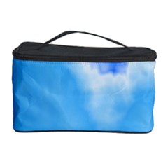 Powder Blue And Indigo Sky Pillow Cosmetic Storage Case by TRENDYcouture