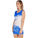 Blue Cloud Sleeveless Bodycon Dress View2