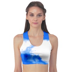 Blue Cloud Sports Bra by TRENDYcouture
