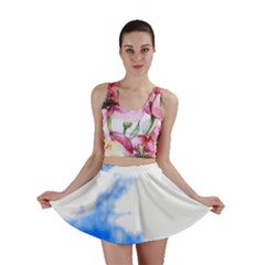 Blue Cloud Mini Skirt by TRENDYcouture