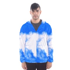 Blue Cloud Hooded Wind Breaker (men) by TRENDYcouture