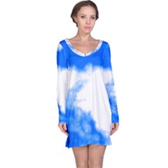 Blue Cloud Long Sleeve Nightdress by TRENDYcouture