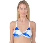 Blue Cloud Reversible Tri Bikini Top