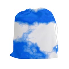 Blue Cloud Drawstring Pouches (xxl) by TRENDYcouture