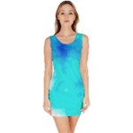 Turquoise Sky  Sleeveless Bodycon Dress