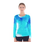 Turquoise Sky  Women s Long Sleeve Tee