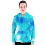 Turquoise Sky  Women s Zipper Hoodie