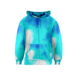 Turquoise Sky  Kids  Zipper Hoodie by TRENDYcouture