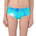 Turquoise Sky  Mid-Waist Bikini Bottoms