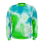 Turquoise And Green Clouds Men s Sweatshirt