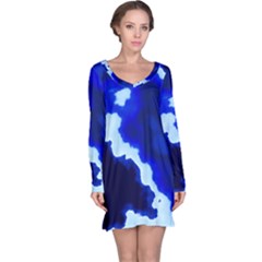 Blues Long Sleeve Nightdress by TRENDYcouture