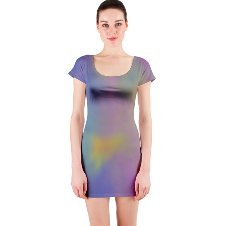 Mystic Sky Short Sleeve Bodycon Dress