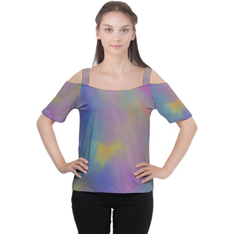 Mystic Sky Women s Cutout Shoulder Tee by TRENDYcouture