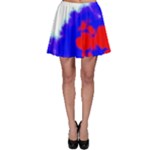 Red White And Blue Sky Skater Skirt