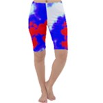 Red White And Blue Sky Cropped Leggings 