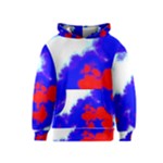 Red White And Blue Sky Kids  Pullover Hoodie