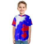 Red White And Blue Sky Kid s Sport Mesh Tee