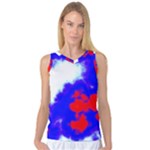 Red White And Blue Sky Women s Basketball Tank Top