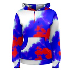 Red White And Blue Sky Women s Pullover Hoodie by TRENDYcouture