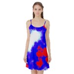 Red White And Blue Sky Satin Night Slip