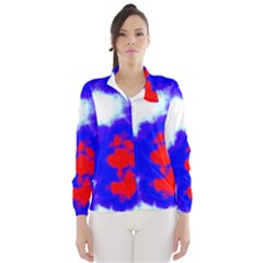 Red White And Blue Sky Wind Breaker (women) by TRENDYcouture