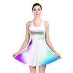 Pink White And Blue Sky Reversible Skater Dress