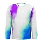 Pink White And Blue Sky Men s Long Sleeve Tee