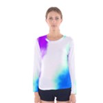 Pink White And Blue Sky Women s Long Sleeve Tee