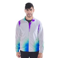 Pink White And Blue Sky Wind Breaker (men) by TRENDYcouture