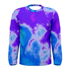 Purple And Blue Clouds Men s Long Sleeve Tee by TRENDYcouture