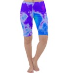 Purple And Blue Clouds Cropped Leggings 