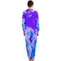 Purple And Blue Clouds Hooded Jumpsuit (Ladies)  View2