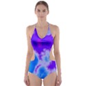 Purple And Blue Clouds Cut-Out One Piece Swimsuit View1