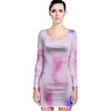 Pink N Purple Long Sleeve Bodycon Dress View1