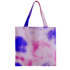 Pink N Purple Zipper Grocery Tote Bag