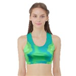 Paradise  Women s Sports Bra with Border