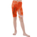 Orange Essence  Kid s Mid Length Swim Shorts