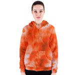 Orange Essence  Women s Zipper Hoodie