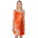 Orange Essence  Sleeveless Satin Nightdress View1