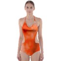 Orange Essence  Cut-Out One Piece Swimsuit View1