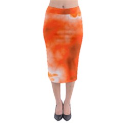 Orange Essence  Midi Pencil Skirt by TRENDYcouture