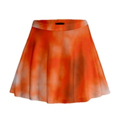 Orange Essence  Mini Flare Skirt by TRENDYcouture