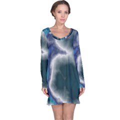 Oceanic Long Sleeve Nightdress by TRENDYcouture