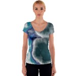 Oceanic Women s V-Neck Cap Sleeve Top