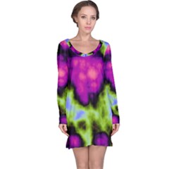 Insane Color Long Sleeve Nightdress