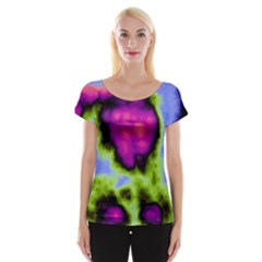 Insane Color Women s Cap Sleeve Top by TRENDYcouture