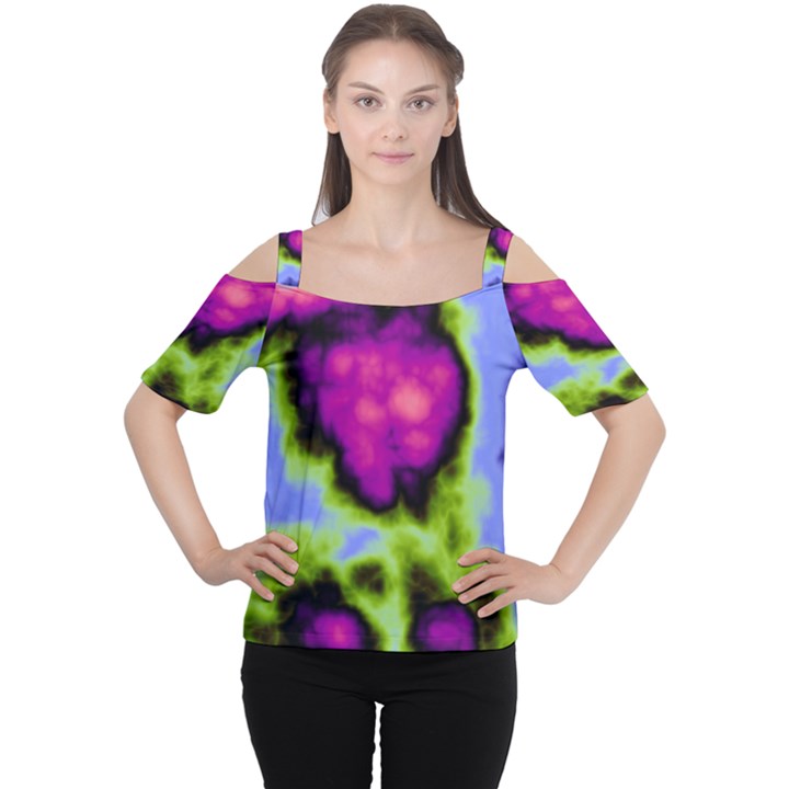 Insane Color Women s Cutout Shoulder Tee